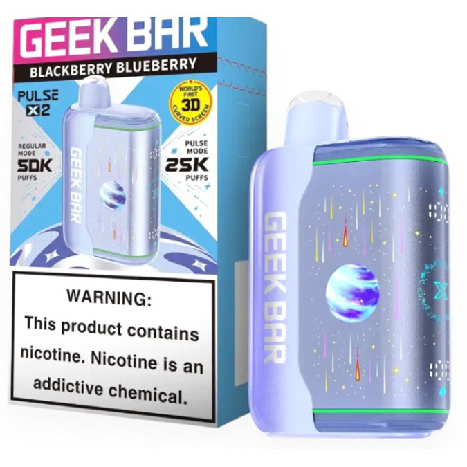 Picture of GEEKBAR P2X DISPOSABLE 50K PUFF 5CT/BOX - BLACKBERRY BLUEBERRY