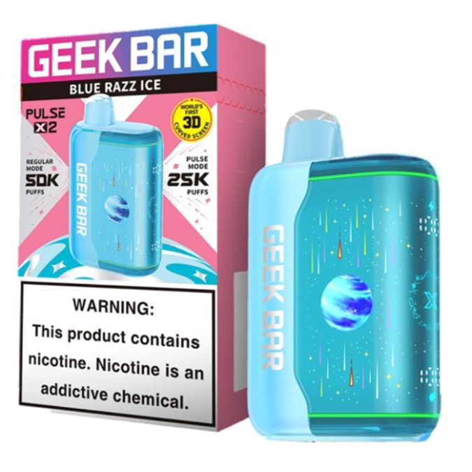 Picture of GEEKBAR P2X DISPOSABLE 50K PUFF 5CT/BOX - BLUE RAZZ ICE