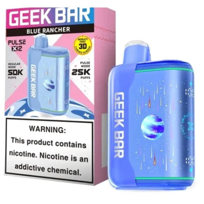 Picture of GEEKBAR P2X DISPOSABLE 50K PUFF 5CT/BOX - BLUE RANCHER