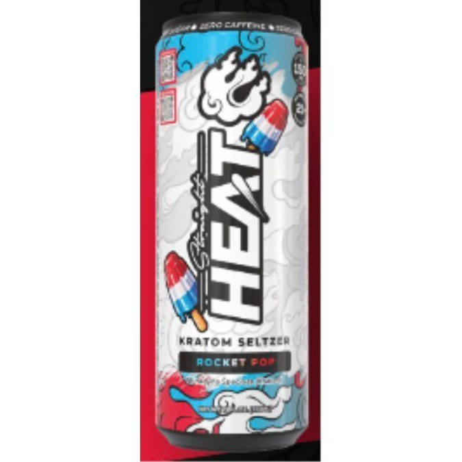 Picture of HEAT KRATOM  SELZTER 150MG 12OZ 1CT - ROCKET POP