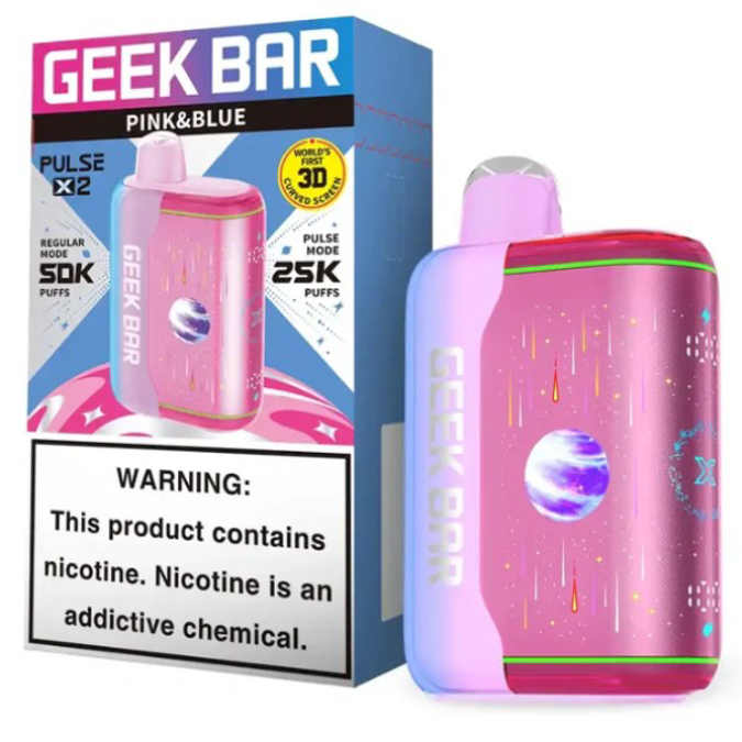 Picture of GEEKBAR P2X DISPOSABLE 50K PUFF 5CT/BOX - PINK N BLUE