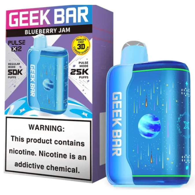 Picture of GEEKBAR P2X DISPOSABLE 50K PUFF 5CT/BOX - BLUEBERRY JAM