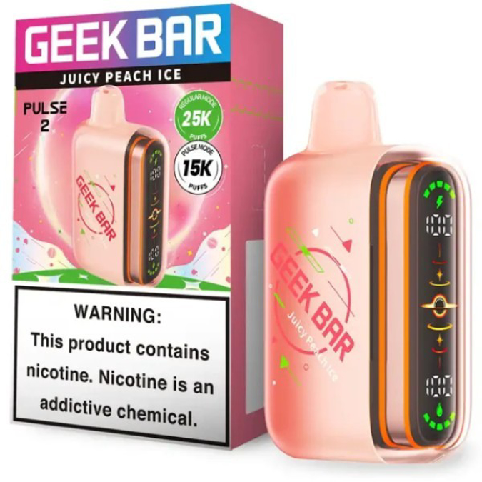 Picture of GEEKBAR P2 DISPOSABLE 25K PUFF 5CT/BOX - JUICY PEACH ICE