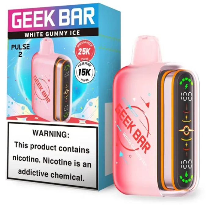 Picture of GEEKBAR P2 DISPOSABLE 25K PUFF 5CT/BOX - WHITE GUMMY ICE