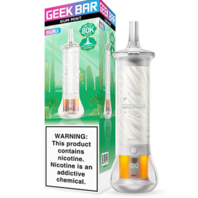 Picture of GEEKBAR BURJ DISPOSABLE 80K PUFF 5CT/BOX - GUM MINT