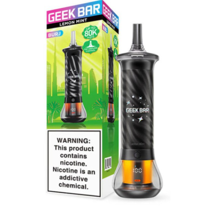 Picture of GEEKBAR BURJ DISPOSABLE 80K PUFF 5CT/BOX - LEMON MINT