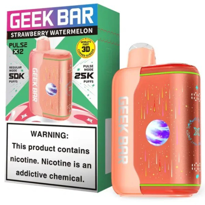 Picture of GEEKBAR DISPOSABLE PX2 50K PUFF 5CT/BOX - STRAWBERRY WATERMELON