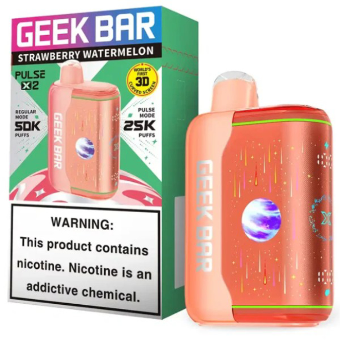 Picture of GEEKBAR P2X DISPOSABLE 50K PUFF 5CT/BOX - STRAWBERRY WATERMELON