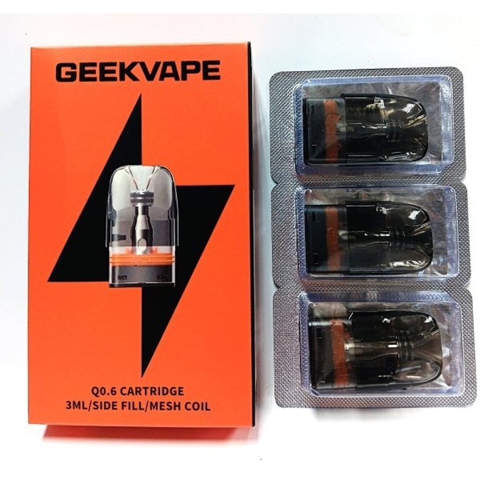 Picture of GEEKVAPE Q0.6 CARTRIDGE 3ML SIDE FILL MESH COIL 3CT