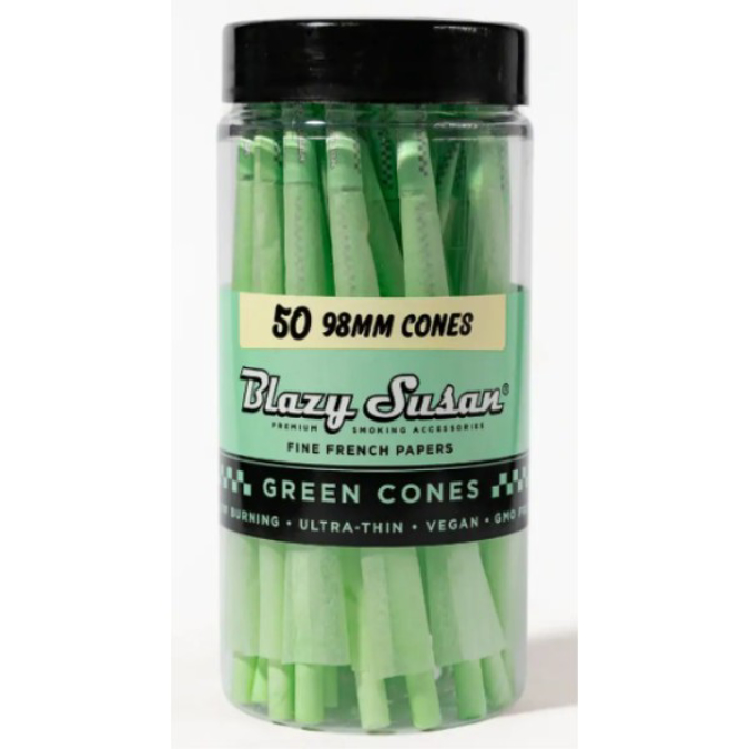 Picture of BLAZY SUSAN GREEN CONES 98MM CONES 50CT/JAR