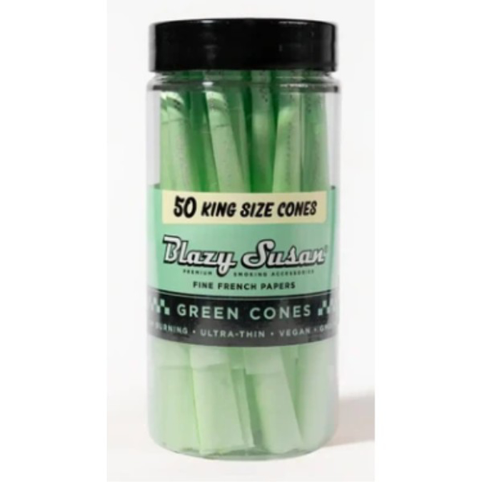 Picture of BLAZY SUSAN GREEN CONES KING SIZE 50CT/JAR