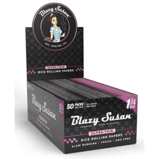 Picture of BLAZY SUSAN ULTRA THIN RICE ROLLING PAPER 1 1/4 50CT/BOX