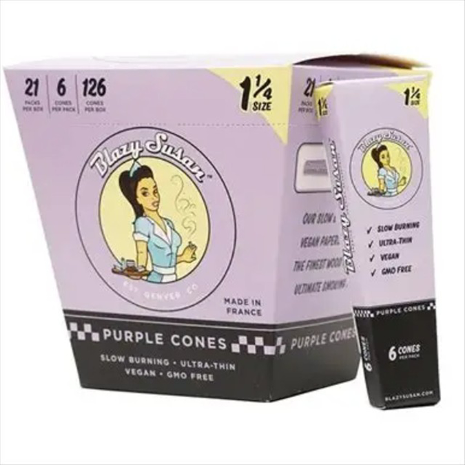 Picture of BLAZY SUSAN PURPLE CONES X PURIZE 1 1/4 6PK 21CT/BOX