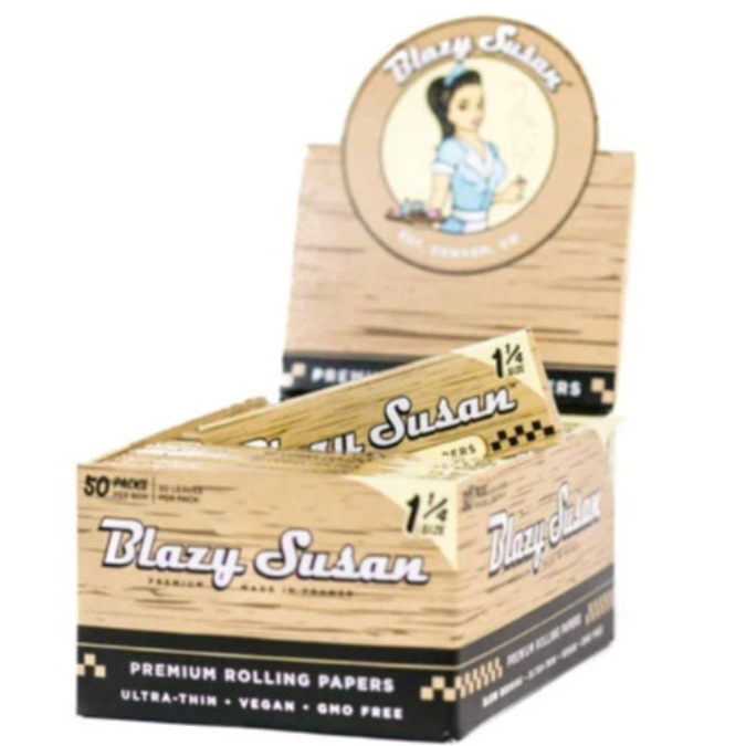 Picture of BLAZY SUSAN PREMIUM ROLLING PAPER 1 1/4 50CT/BOX - FINE FRENCH