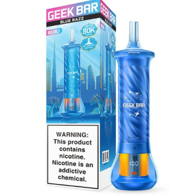 Picture of GEEKBAR BURJ DISPOSABLE 80K PUFF 5CT/BOX - BLUE RAZZ