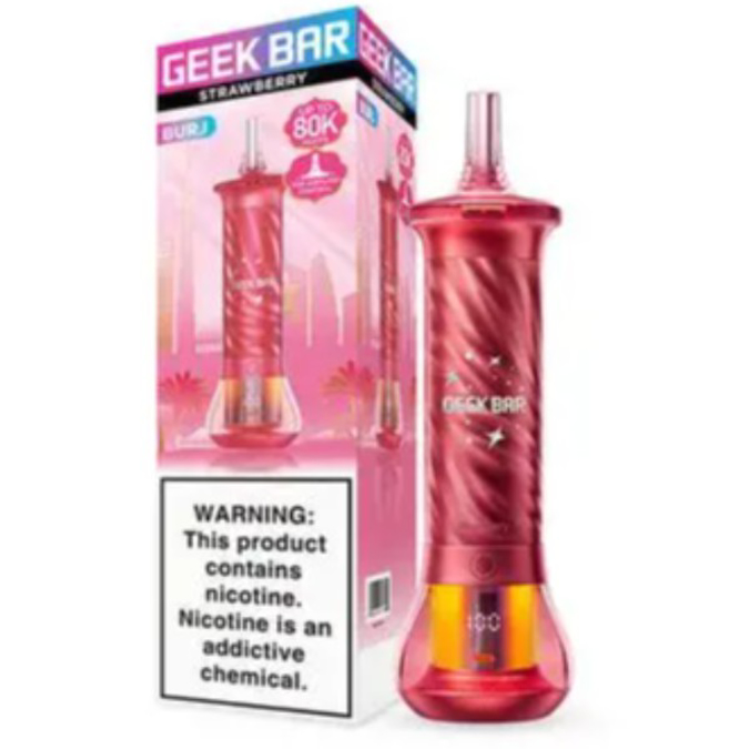 Picture of GEEKBAR BURJ DISPOSABLE 80K PUFF 5CT/BOX - STRAWBERRY