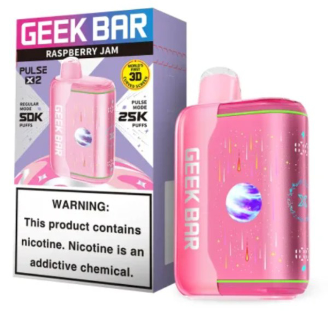 Picture of GEEKBAR DISPOSABLE PX2 50K PUFF 5CT/BOX - RASPBERRY JAM