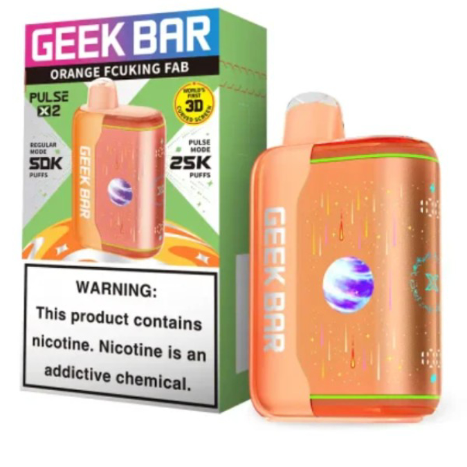 Picture of GEEKBAR DISPOSABLE PX2 50K PUFF 5CT/BOX - ORANGE FCUKING FAB