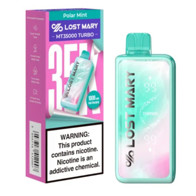 Picture of LOSTMARY TURBO DISPOSABLE MT35000 5CT - POLAR MINT